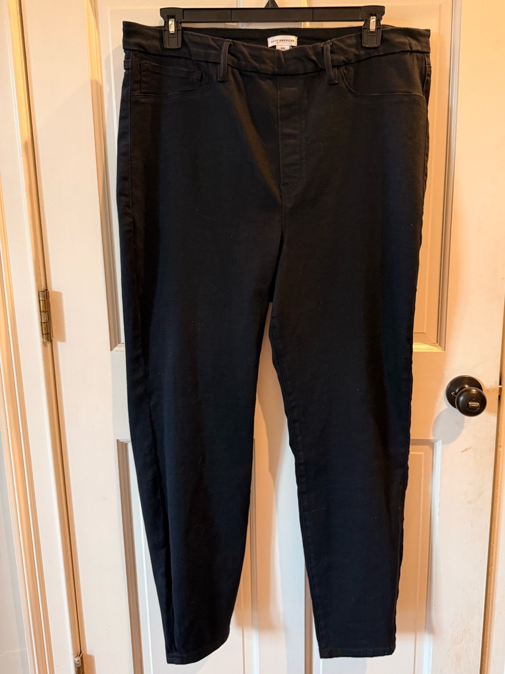 Good American Black Pull-On Skinny Jeans 3XL Stretch Denim Plus Size
